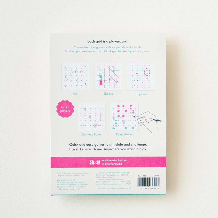 Play Pad Grid – Screen-Free Pen & Paper Games