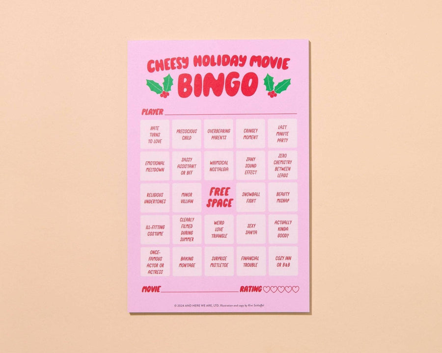 Cheesy Holiday Movie Bingo (Updated Format) by Your Gal Kiwi—Cheesy Holiday Xmas