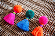 Pom Pom and Tassel Bag Charm