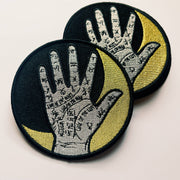 Witchy Moon and Palmistry Iron On Patch