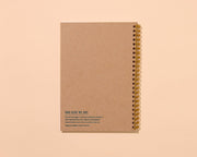 Coneflower Wildflower Letterpress Spiral A5 Notebook - Made in USA - Outdoor, Hiking, Gardening - Back to School, Christmas Gift