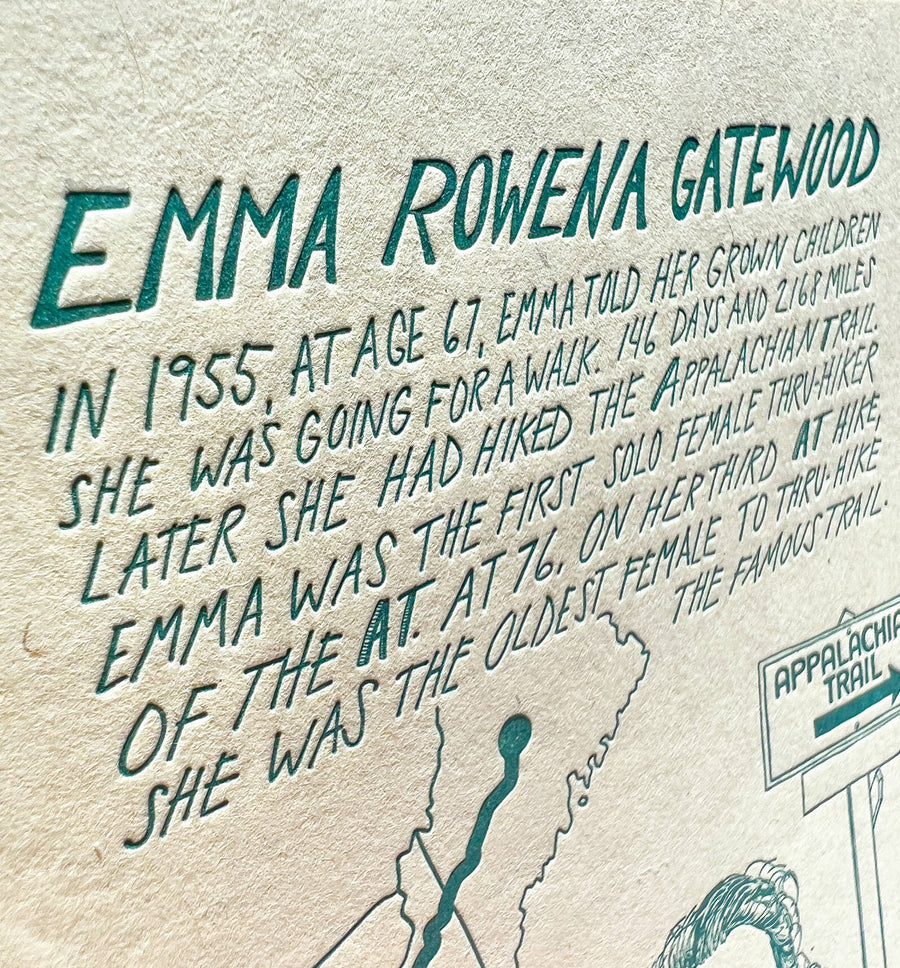 Emma Rowena "Grandma" Gatewood notebook - Daredevil Ladies