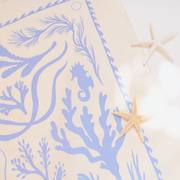Tides Bandana: White on Stone