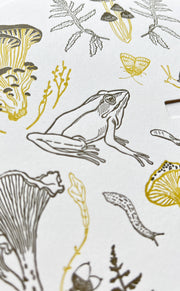 Forest floor letterpress perpetual calendar