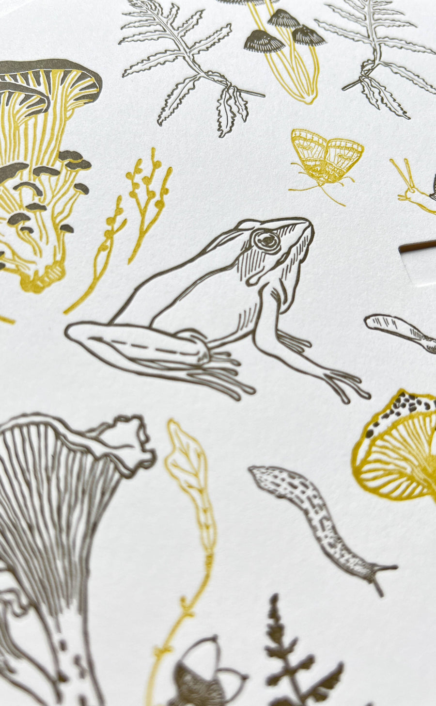 Forest floor letterpress perpetual calendar