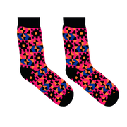 Kente Winter Socks Black