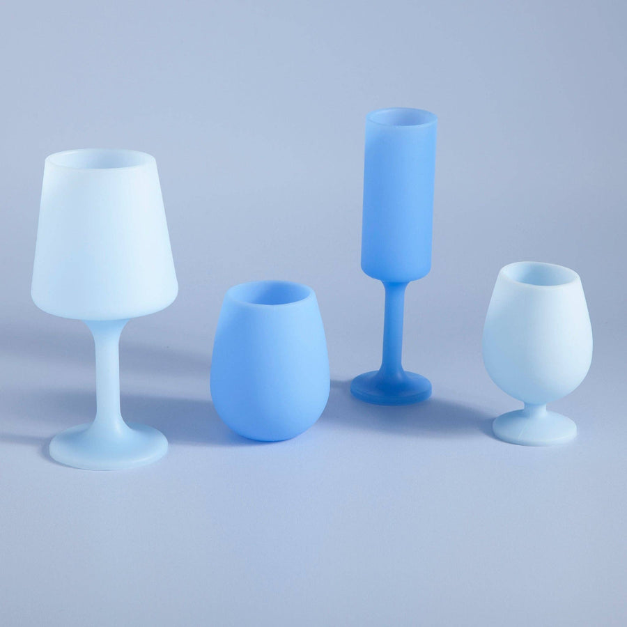 Sky + kingfisher | fegg | silicone unbreakable glasses