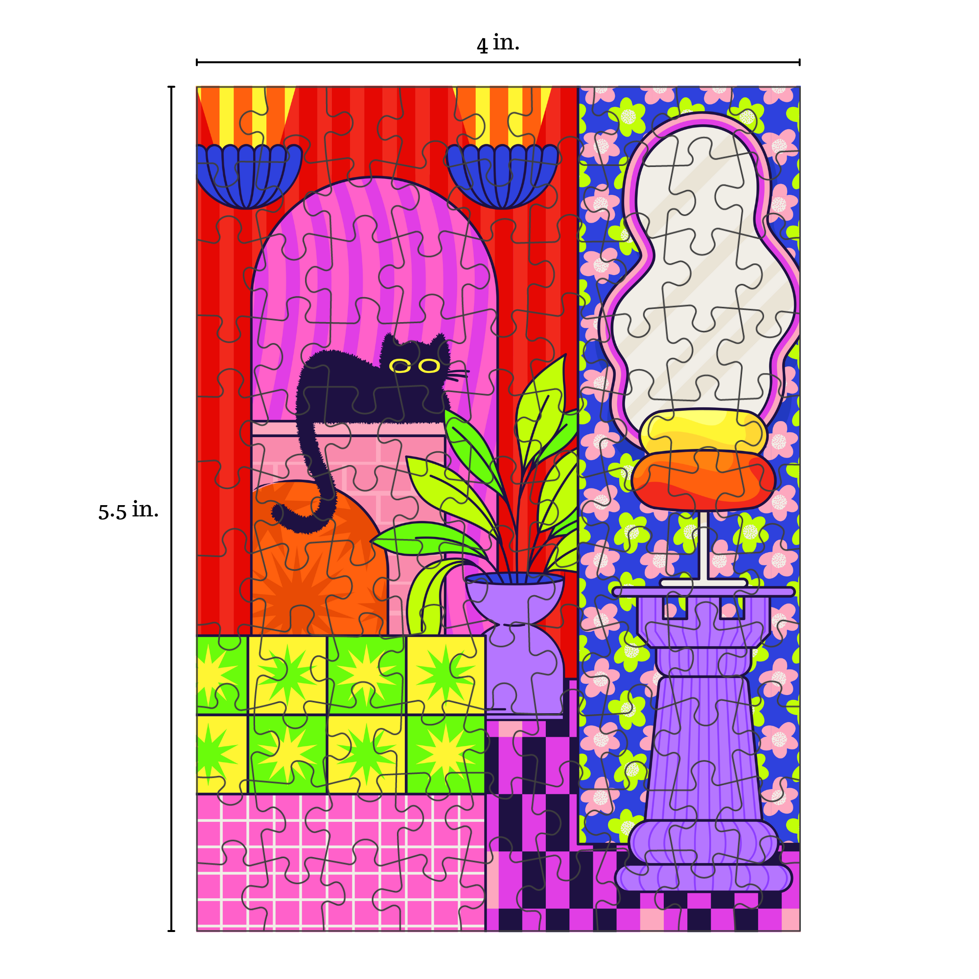 Black Cat | 99 Piece Jigsaw Puzzle