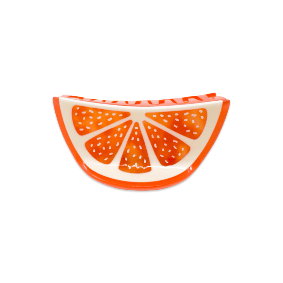 Midi Grapefruit Slice Hair Claw Clip