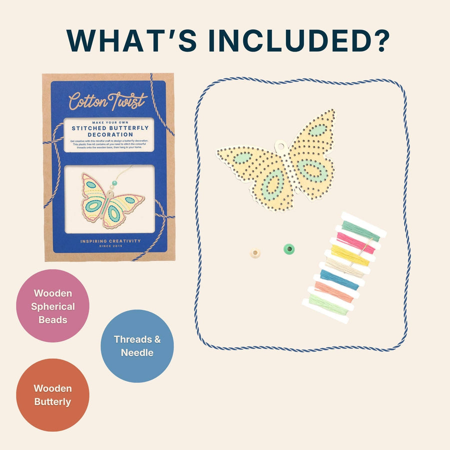 Make Your Own Stitched Butterfly Decoration