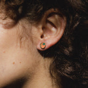 Tomato Enamel Stud Earrings