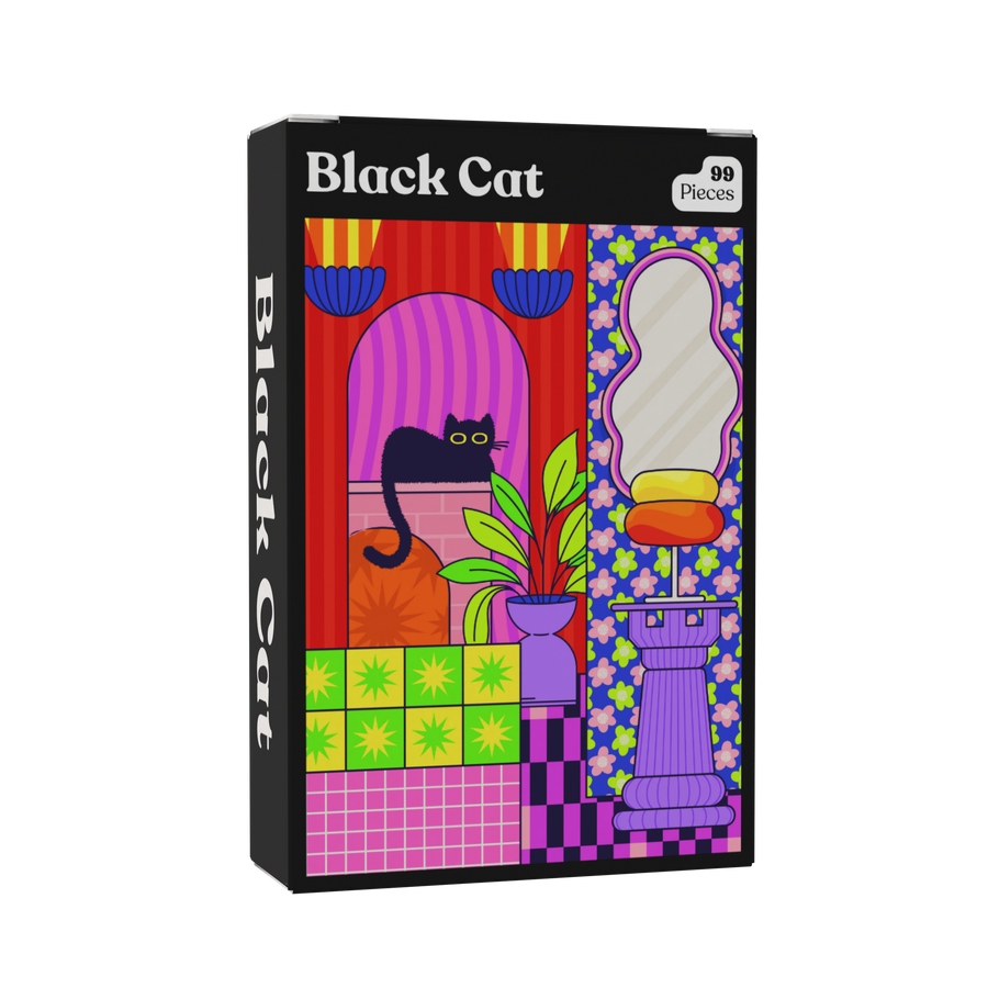 Black Cat | 99 Piece Jigsaw Puzzle
