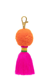 Pom Pom and Tassel Bag Charm