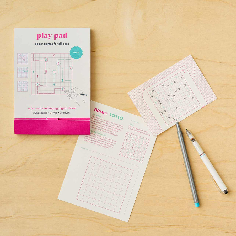 Play Pad Grid – Screen-Free Pen & Paper Games