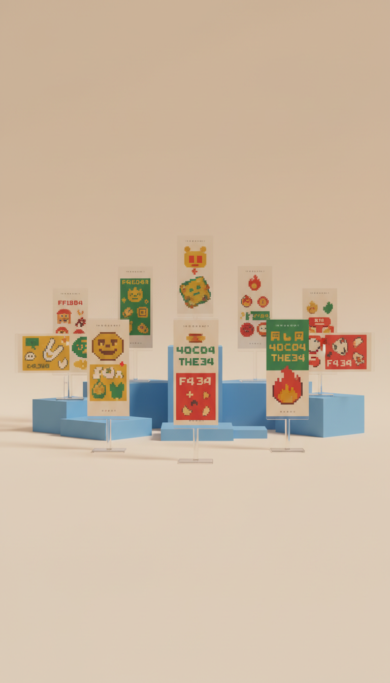 Animated Pixel Button Set