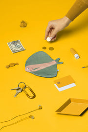 Fanfish purse or keychain (green)