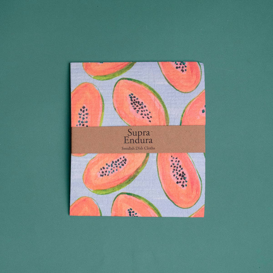 Swedish Dishcloth in Fruit Print, 2-pack