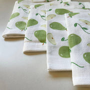 Cotton cloth napkins SET OF 4 -Pears