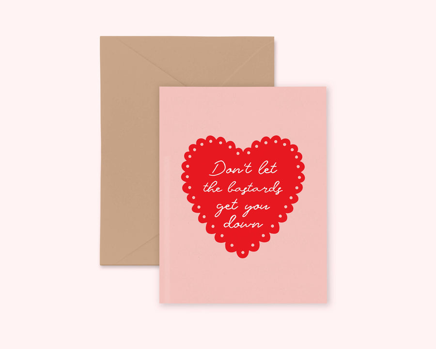 Bastards Feminist Motivational Greeting Card