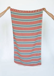 LATTICE TURKISH TOWEL / RUM PUNCH