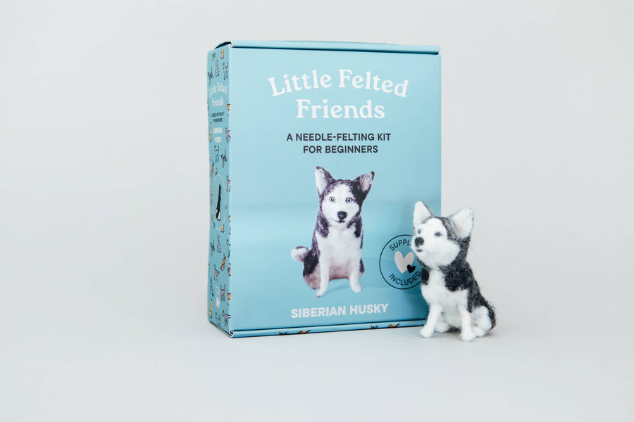 Little Felted Friends: Siberian Husky (Needle-Felting Kit)