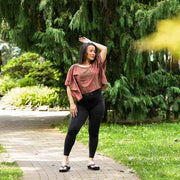 Women's Crop Top Lightweight Cotton Blouse | Autumn Breeze