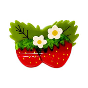 strawberries hair clip