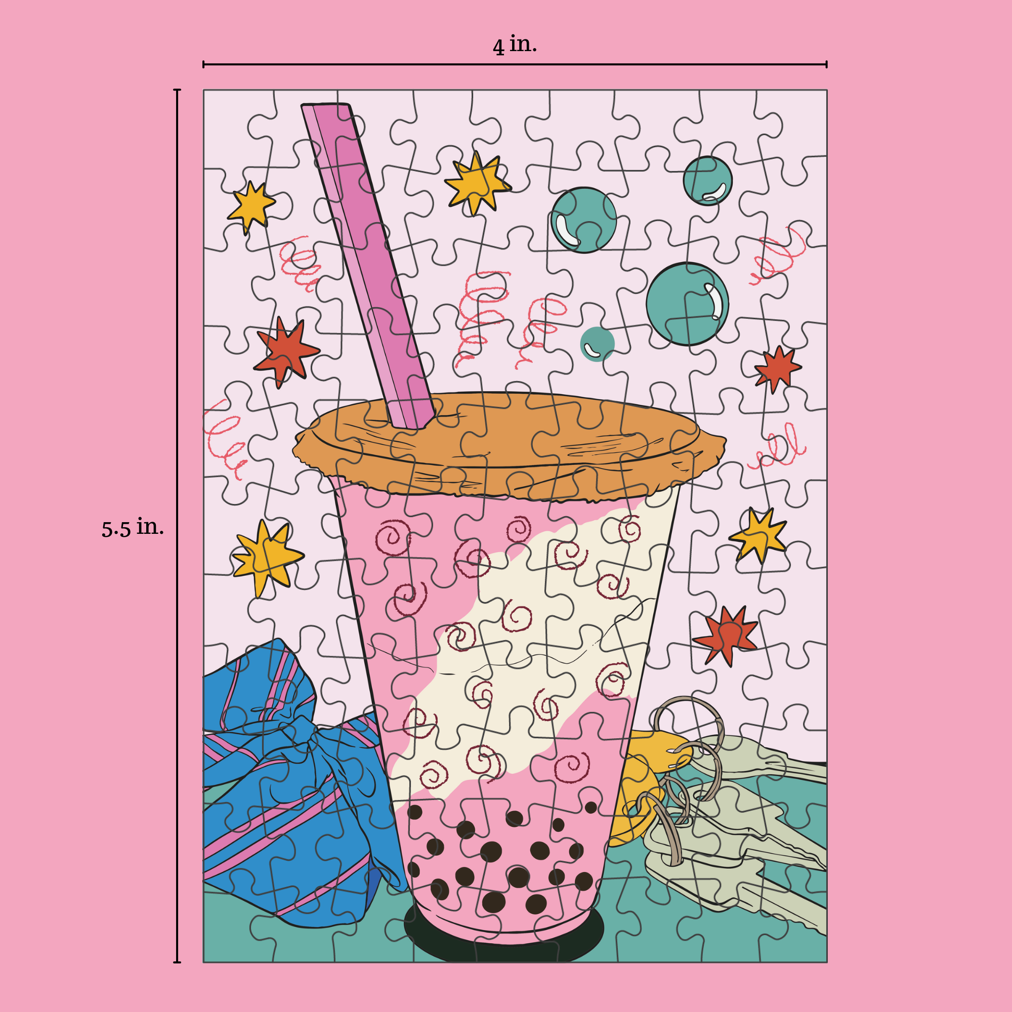 Boba Tea | 99 Piece Jigsaw Puzzle