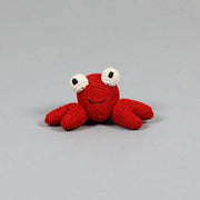 Cotton Crochet Crab Dog Toy - EcoFriendly - Made in Nepal - Designed in NYC