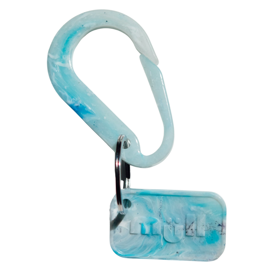 Carabiner Bag Charm Keychain made from Recycled Plastic