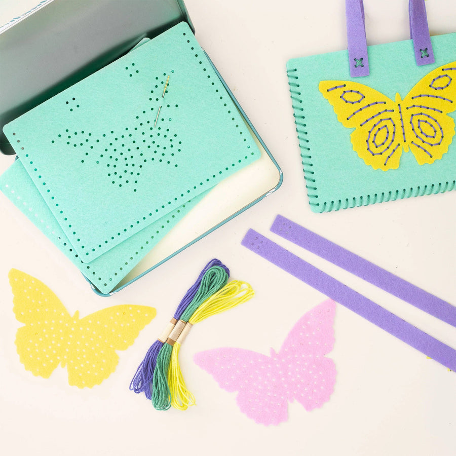 Stitch Your Own Butterfly Felt Bag