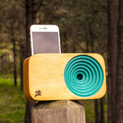 Sustainable Solid Colored Wooden Speakers