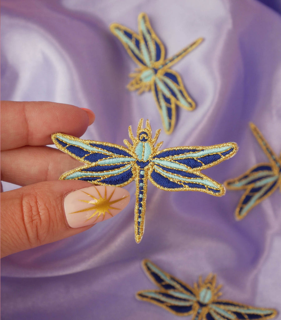 Dragonfly iron-on patch
