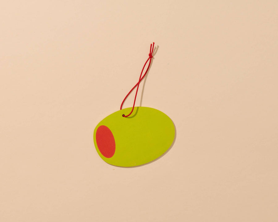 Olive Air Freshener - Candy Scent - Foodie, Snack, Martini, Grocery - Stocking stuffer, Holiday, Gift Guide