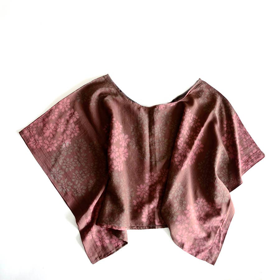 Women's Crop Top Lightweight Cotton Blouse | Autumn Breeze