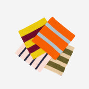 Patchwork Stripe Coaster Set: Desert