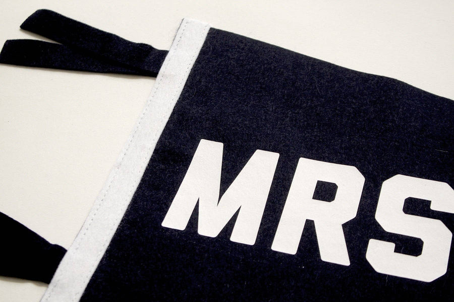 Mrs + Mrs Wedding Pennant