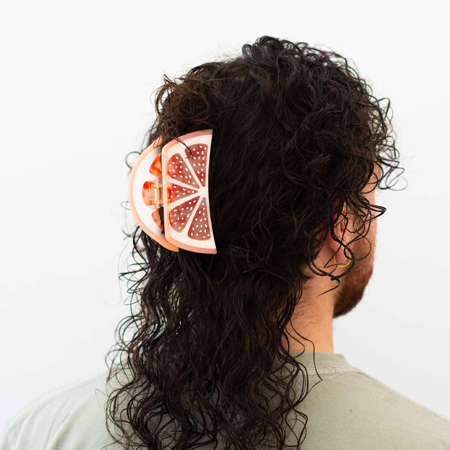 Large Grapefruit Slice Hair Claw Clip - Jenny Lemons