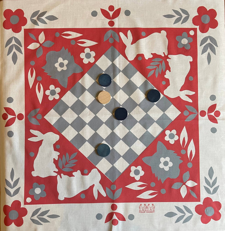 Fox and Rabbits Bandana Board Game