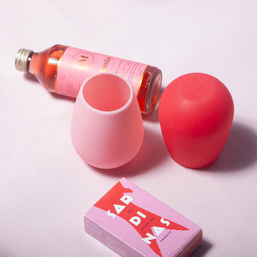 Cherry + blush | fegg | silicone unbreakable glasses