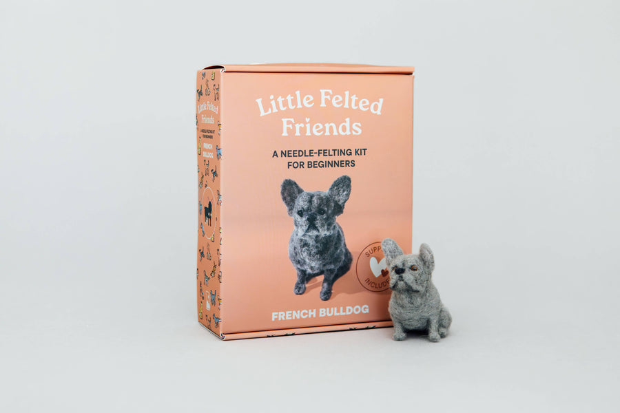 Little Felted Friends: French Bulldog (Needle-Felting Kit)