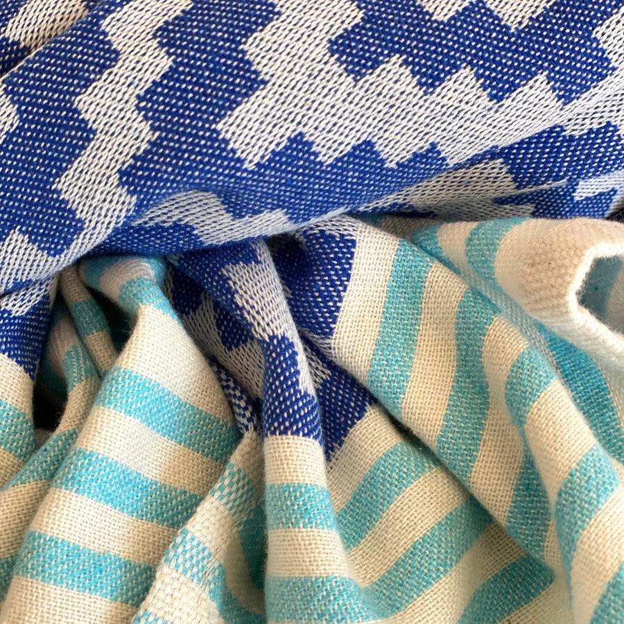 Turkish towel made with 50% recycled cotton