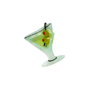 Mini Martini Hair Claw Clip