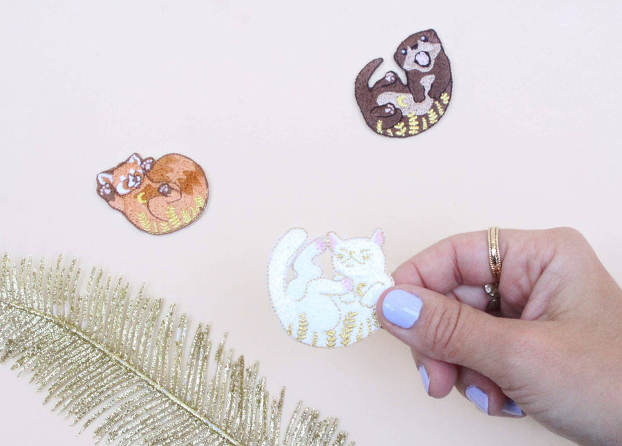 Fairy Otter Iron-on Patch