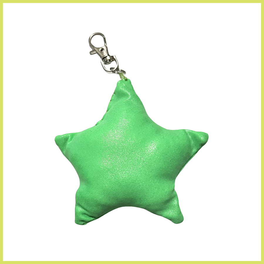 Glitter Green Bag Charm