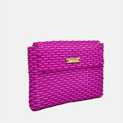 recycled plastic fair-trade clutch