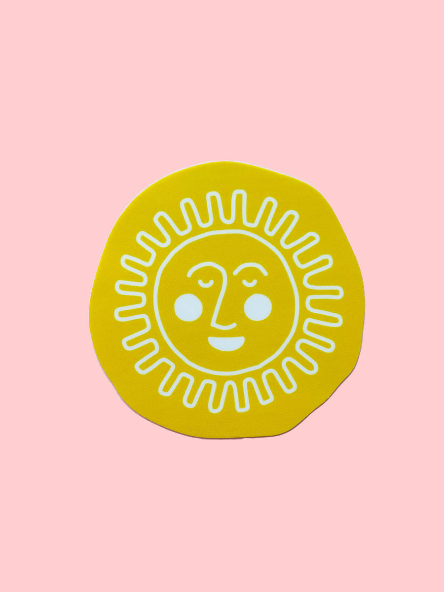 Sun Face Sticker