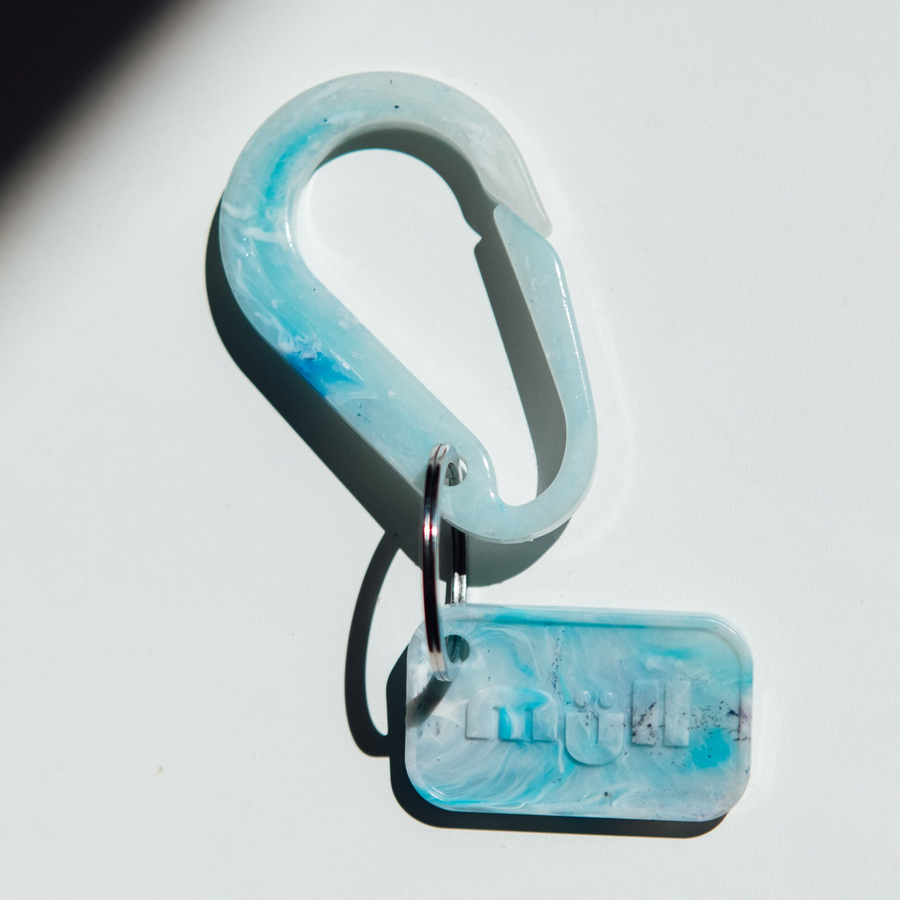 Carabiner Bag Charm Keychain made from Recycled Plastic