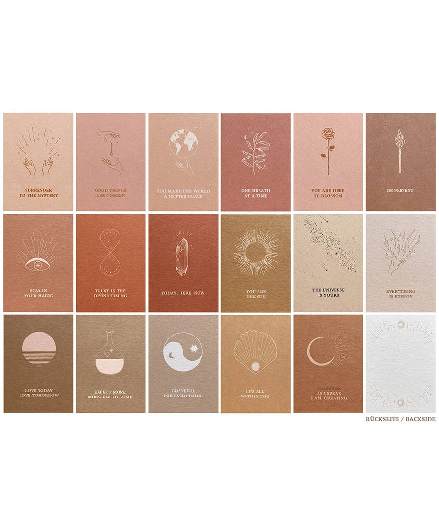 COSMIC AFFIRMATIONS - CARD SET - 17 CARDS IN A SET - ORACLE