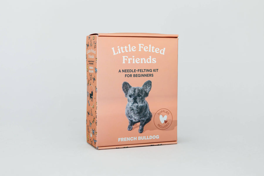 Little Felted Friends: French Bulldog (Needle-Felting Kit)